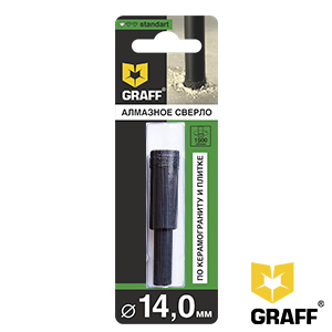 GRAFF Standard 14 mm diamond drill bit for ceramic granite and tile