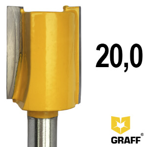 GRAFF straight slotting cutter 20х25×8 mm for wood