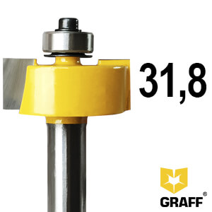 GRAFF rabbet flush milling cutter 31,8х12,5×8 mm for wood