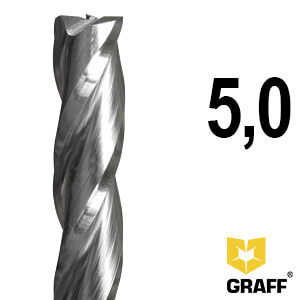 GRAFF triple-flute end milling cutter 5х58х24х5 mm HSS M35 for metal