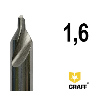 GRAFF center drill bits 1,6 mm for metal