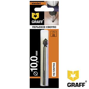 GRAFF Standard flat drill bit for tile 10×90
