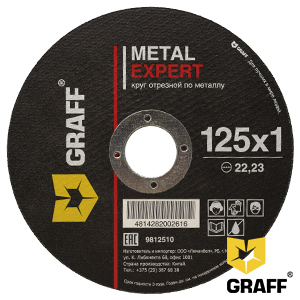 GRAFF Expert cutting wheel for metal 125×1,0 mm