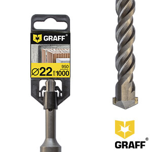 GRAFF 22x950x1000 mm drill bit for concrete for the SDS plus puncher