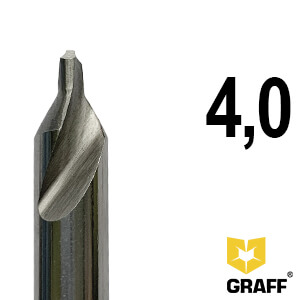 GRAFF center drill bits 4,0 mm for metal
