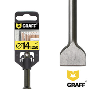 GRAFF SDS plus flat chisel 14×250х40 mm