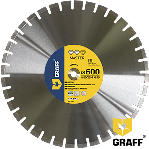 Master diamond cutting blade for concrete and stone 600 mm